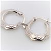 Image 2 : Silver Small Hoop Earrings, Suggested Retail Value $160