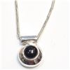 Image 1 : Silver Genuine Gemstone Necklace (~Size 0) (~length 0 inches), Suggested Retail Value $140