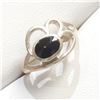 Image 2 : Silver Blackonyx Ring (~Size 0) (~length 0 inches) (~weight 3.2g), Suggested Retail Value $100