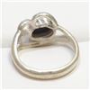 Image 4 : Silver Blackonyx Ring (~Size 0) (~length 0 inches) (~weight 3.2g), Suggested Retail Value $100