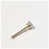 Image 2 : 14K Yellow Gold Cubic Zirconia Nose Pin, Suggested Retail Value $160