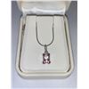 Image 1 : Little Bear .925 Silver Pendant and serpentine Chain Set
