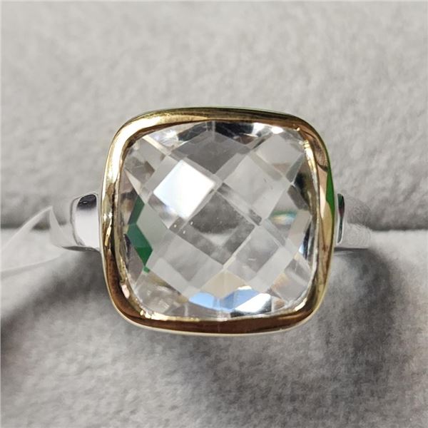 Brass Crystal(5.7ct) Ring, Suggested Retail Value $120
