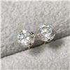Image 2 : 14K Yellow Gold Cubic Zirconia Earrings, Made in Canada, Suggested Retail Value $240