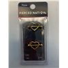 Image 1 : Pierced Nation 14G 5/8" Heart shape nipple rings