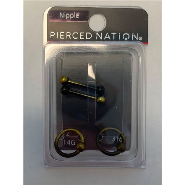 Pierced Nation 14G Nipple rings