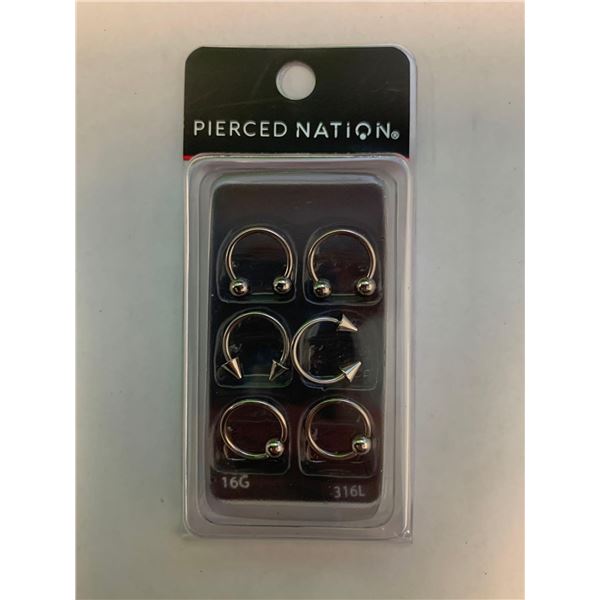 Pierced Nation 16G Hoops