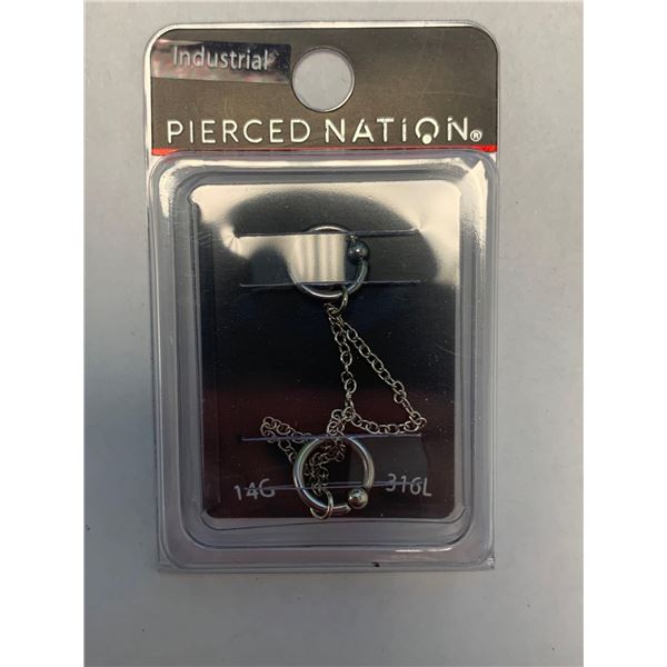 Pierced Nation Chain silver 14g