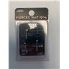 Image 1 : Pierced Nation CZ 2 pk silver 16g