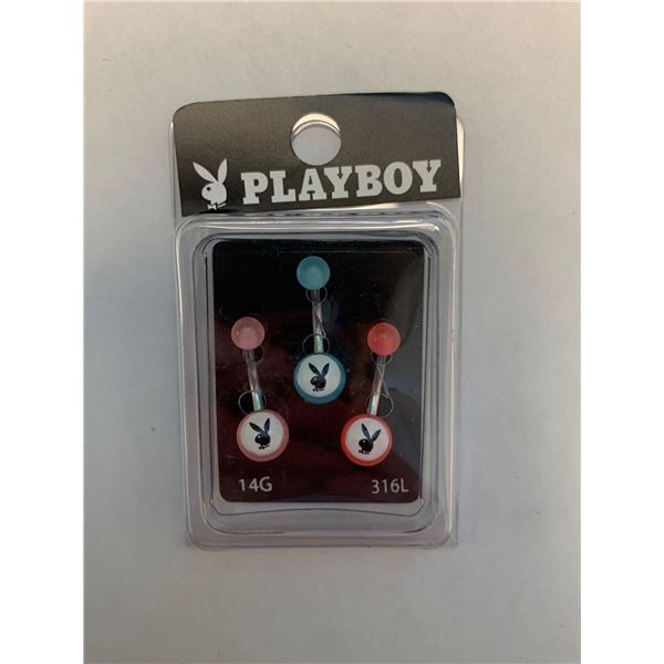 PLAYBOY Body Jewelry 3 pk 14G