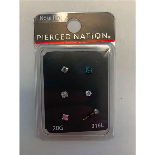 Pierced Nation Nose pins jewelry 20G