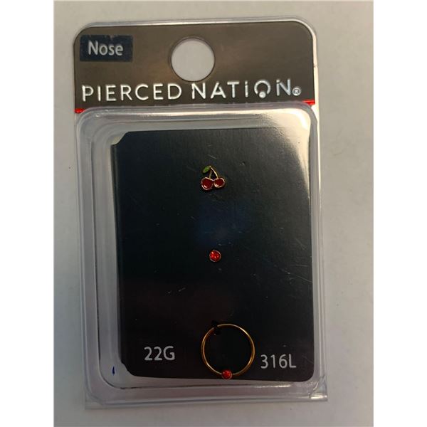 Pierced Nation Nose jewelry 22G