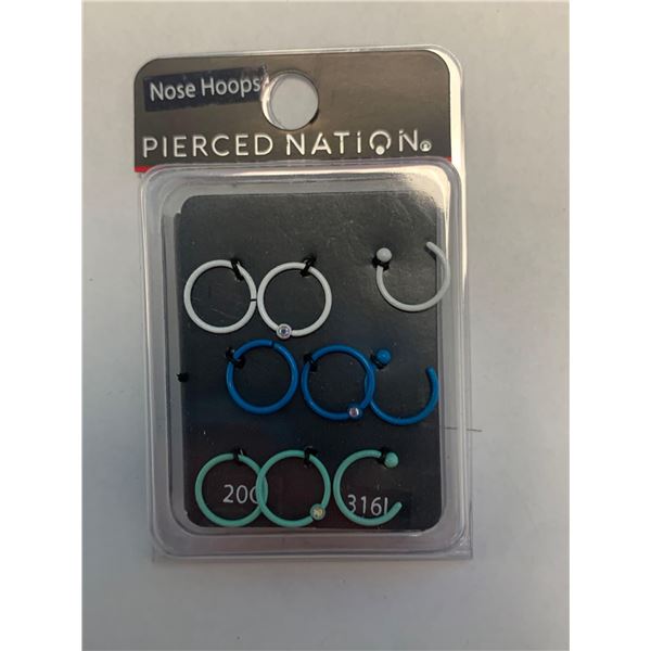 Pierced Nation Nose Hoops jewelry 20G
