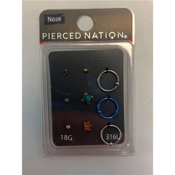 Pierced Nation Nose jewelry 20G