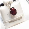 Image 2 : Silver Garnet(1.8ct) Pendant (~Size 0) (~length 0 inches), Suggested Retail Value $40