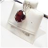Image 3 : Silver Garnet(1.8ct) Pendant (~Size 0) (~length 0 inches), Suggested Retail Value $40