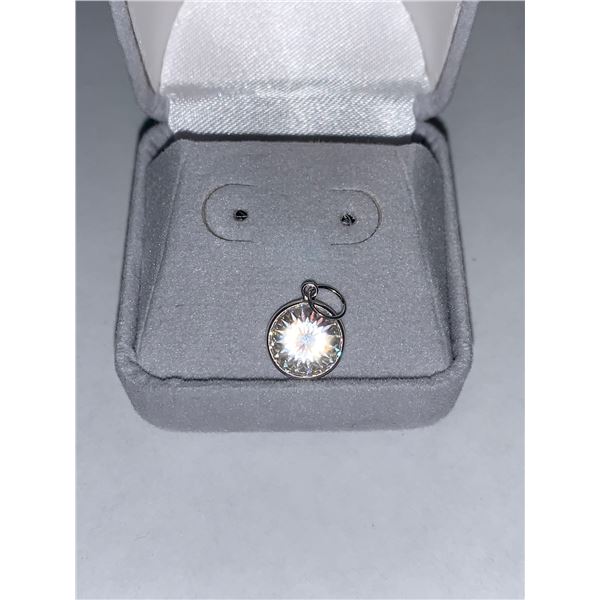 10K Laser Cut Moissanite Pendant Suggested Retail Value $250