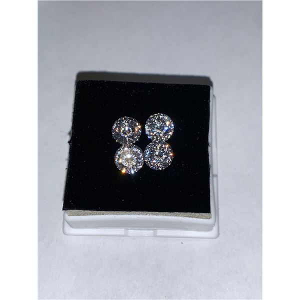 4 Laser Cut Moissanite Diamonds Suggested Retail Value $200