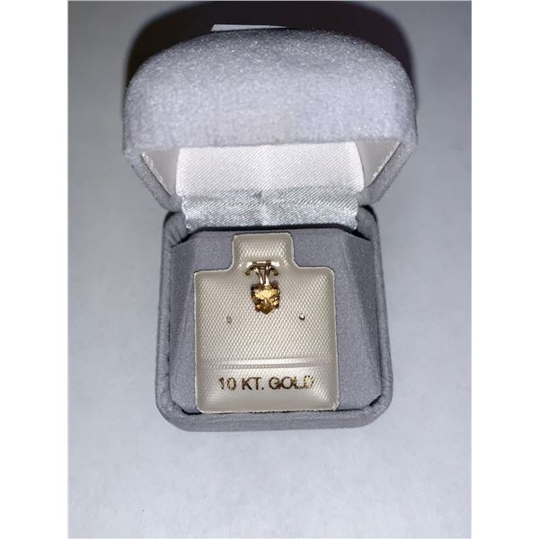 10K Citrine Pendant Suggested Retail Value $50
