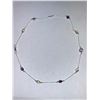 Image 1 : Silver Genuine Gemstones Custom Crafted Necklace Suggested Retail Value $150