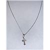 Image 1 : Silver 20" Cross Rhodium Plated Necklace Suggested Retail Value $50
