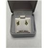 Image 2 : 10K Peridot Diamond Earrings Suggested Retail Value $200