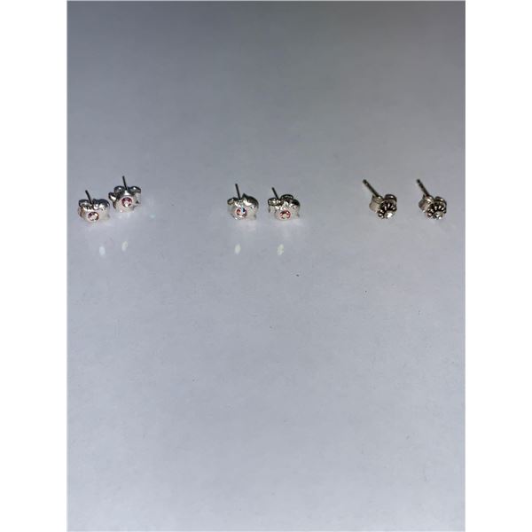 Silver Set Of 3 Earrings Suggested Retail Value $50