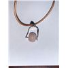 Image 2 : Silver Rose Quart With High Fashion Chord Necklace Suggested Retail Value $50