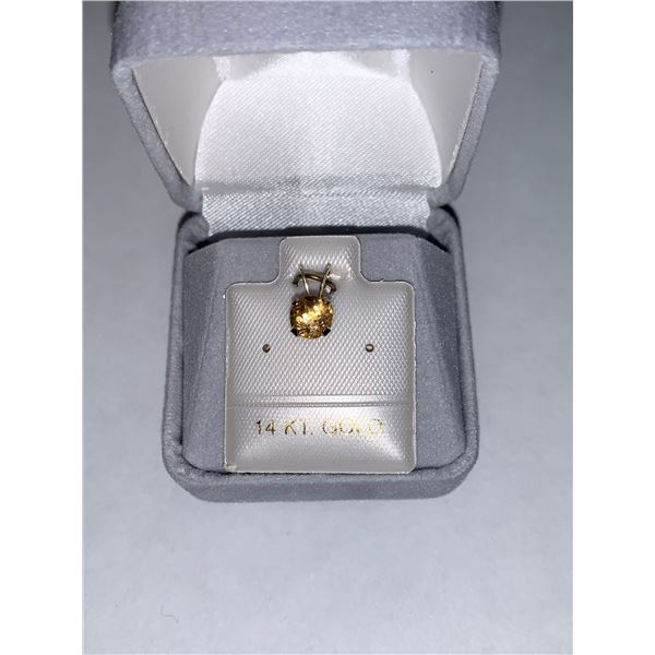 14K Citrine Pendant Suggested Retail Value $120