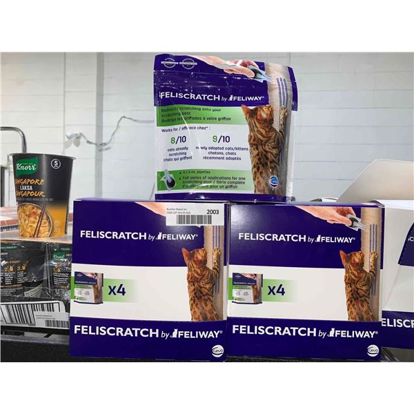 CASE LOT Feliscratch by Feliway 9x5ml pipettes x 4 bags x 2 cases