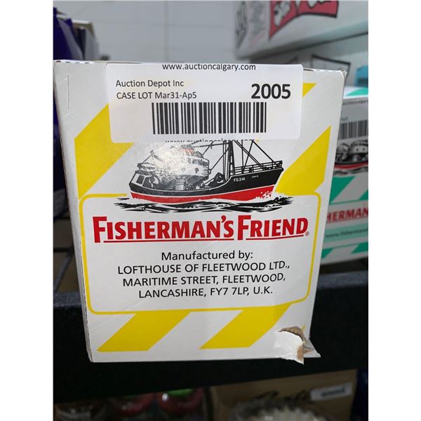 CASE LOT Fisherman's Friend Lemon Sugar Free Lozenges  24 x 22ct Packets