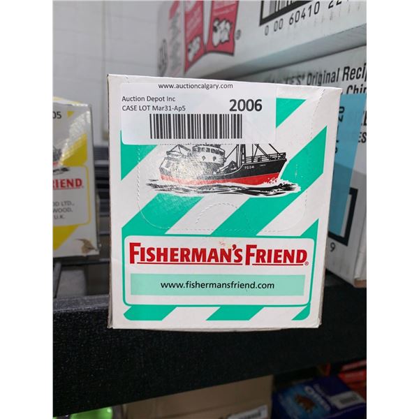 CASE LOT Fisherman's Friend Mint Sugar Free Lozenges 24 x 22ct Packets