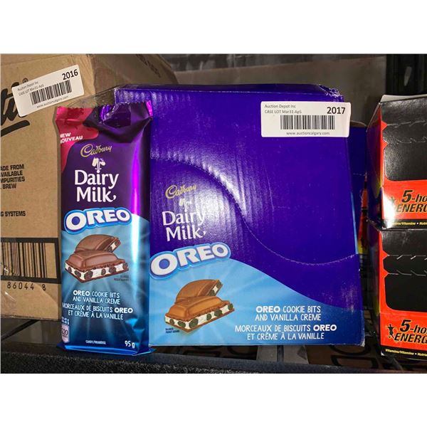 CASE LOT Cadbury Dairy Milk Oreo Cookie Bits & Vanilla Creme 12x95g