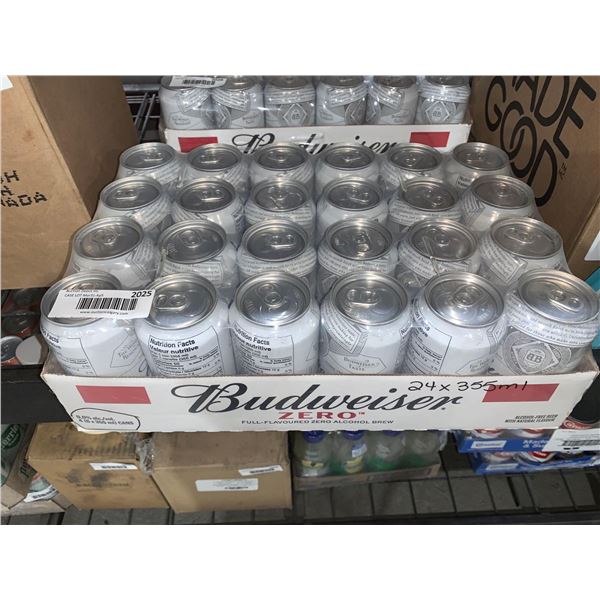 CASE LOT Budweiser Zero 24 x 355ml