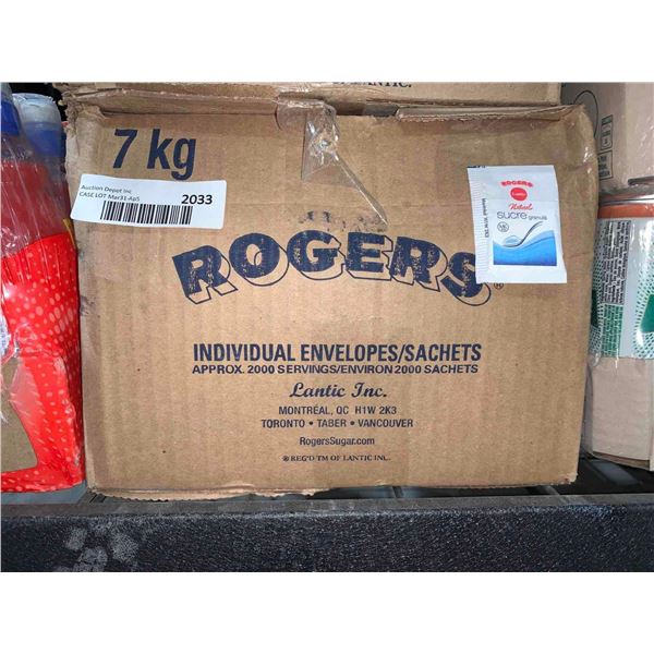 CASE LOT Rogers Individual Envelope Sugar Approx 2000 count (7kg Case)