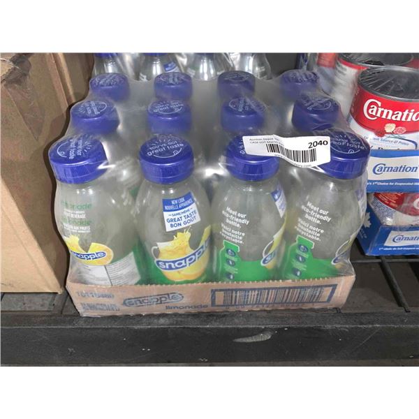 CASE LOT Snapple Lemonade Fruit Beverage 473ml x 12
