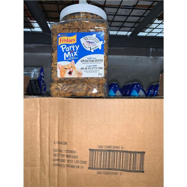CASE LOT Friskies Party Mix Ocean Crunch 3 x 454g