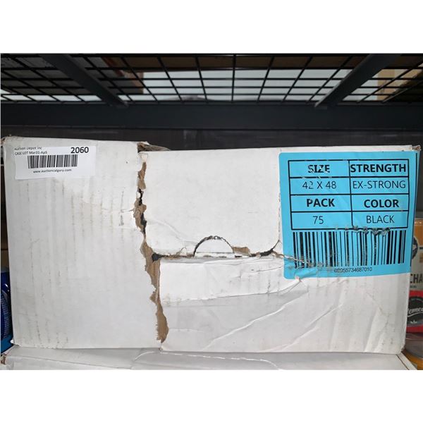 CASE LOT Ex-Strong Black Garbage Bags 42x48  75bags