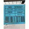 Image 2 : CASE LOT Ex-Strong Black Garbage Bags 42x48  75bags