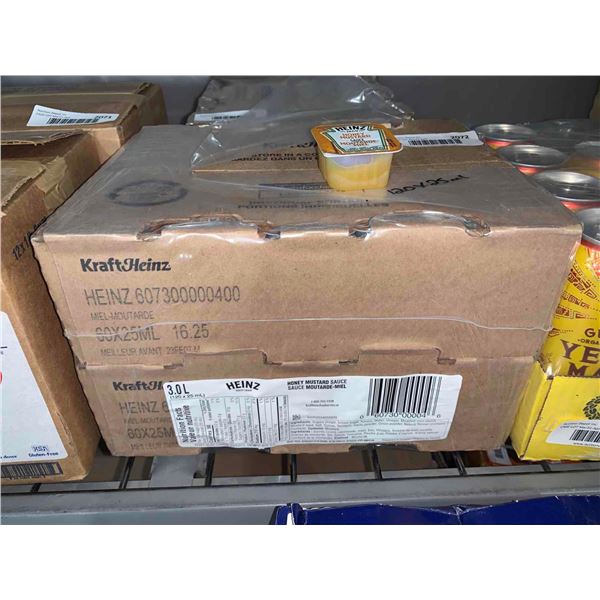 CASE LOT Kraft Heinz Honey Mustard Sauce 120 x 25ml