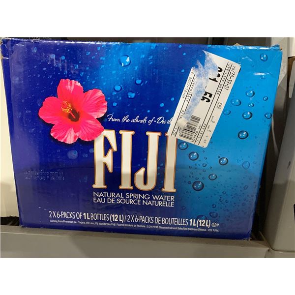 CASE LOT Fuji Natural Spring Water 2x6-Packs of 1 L Bottles (12L)