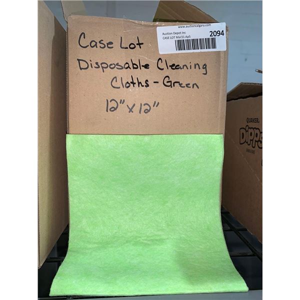 CASE LOT - Disposable Cleaning Cloths - 12x12"