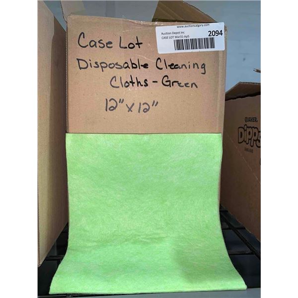 CASE LOT - Disposable Cleaning Cloths - 12x12"