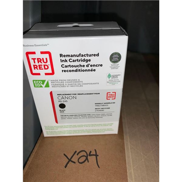 CASE LOT - Tru Red Remanufactured Ink Cartridge - Canon PG-245