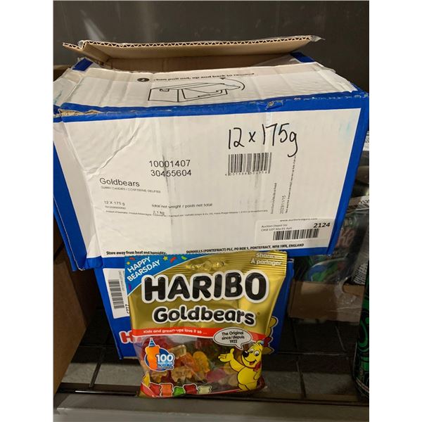 CASE LOT Haribo Goldbears Gummy Candies 12 x 175g