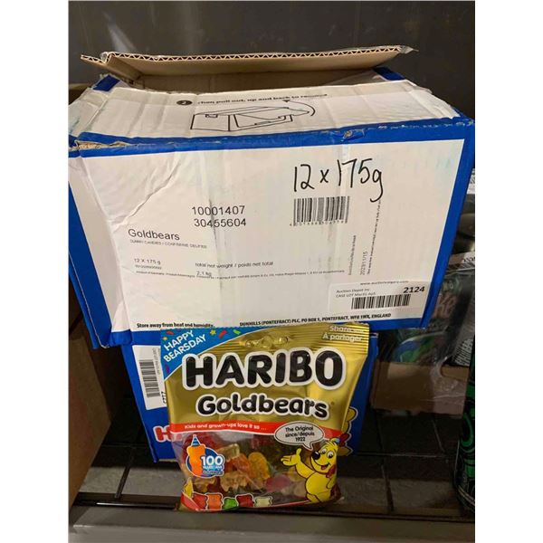 CASE LOT Haribo Goldbears Gummy Candies 12 x 175g