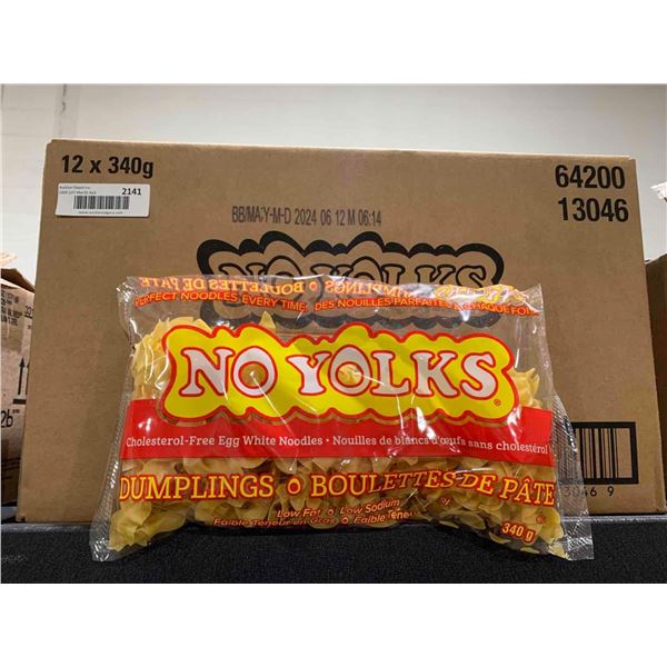 CASE LOT - No Yolks Dumpling Egg Noodles 12x 340g