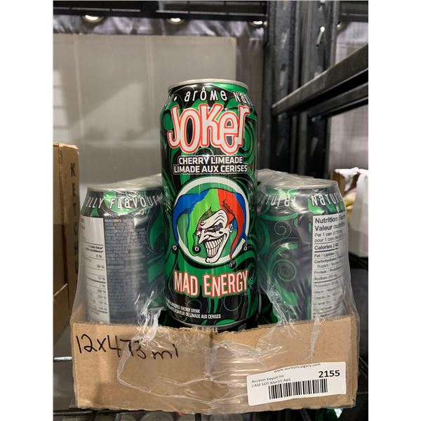 CASE LOT - Joker Energy Drink Cherry Limeade 12x473ml