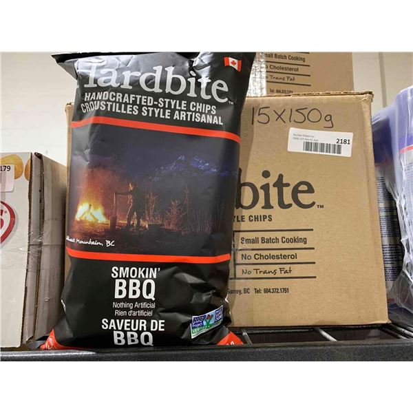 CASE LOT - Hardbite Smokin' BBQ Handcrafted-Style Chips 15x150g