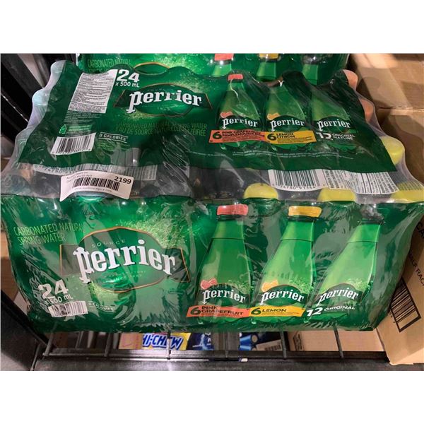 CASE LOT - Assorted Perrier Flavored Carbonated Water 24x500ml